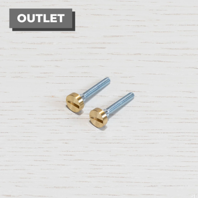 Tornillos interruptor Latón Electricidad (2 piezas)