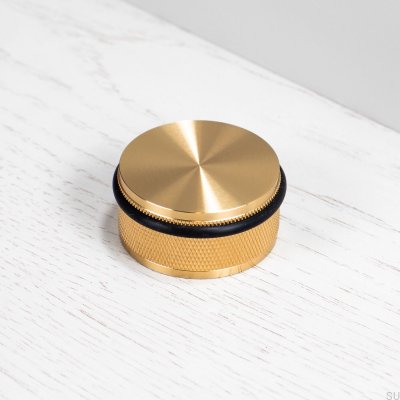Tope de puerta de piso de latón cruzado