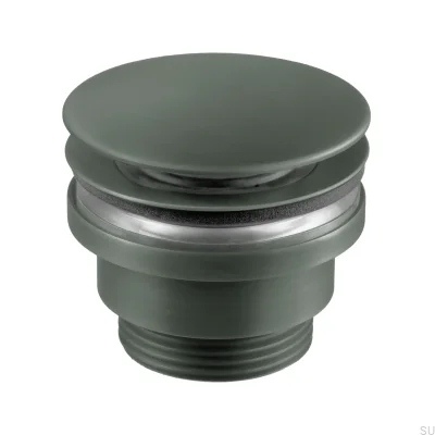 Tapón de lavabo emergente universal 74400 Verde Ceniza Latón