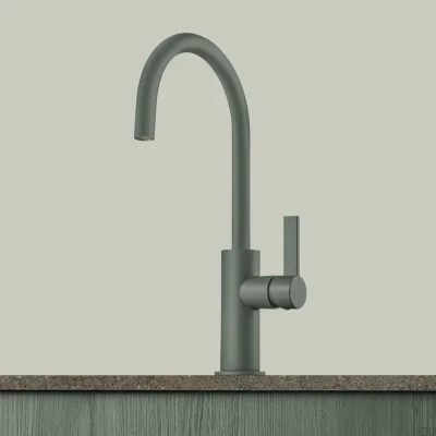 ARM180 Grifo de cocina de latón verde ceniza