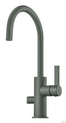 Grifo de cocina con válvula para lavavajillas ARM184 Verde Ceniza latón
