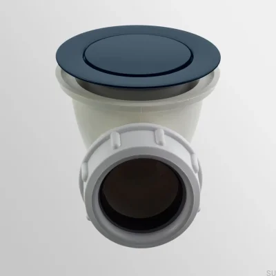 Tapón emergente para bañera 22200 Azul Profundo Latón