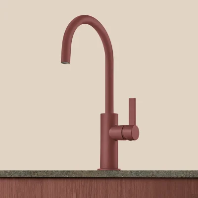 ARM180 Grifo de cocina de latón marrón rojizo