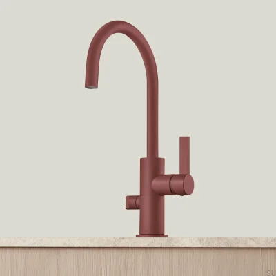 Grifo de cocina con válvula para lavavajillas ARM184 Marrón Rojizo latón