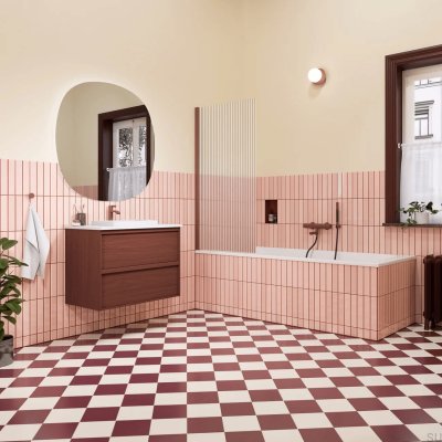  Grifo termostático para baño y ducha EVM026-150 Latón Marrón Rojizo
