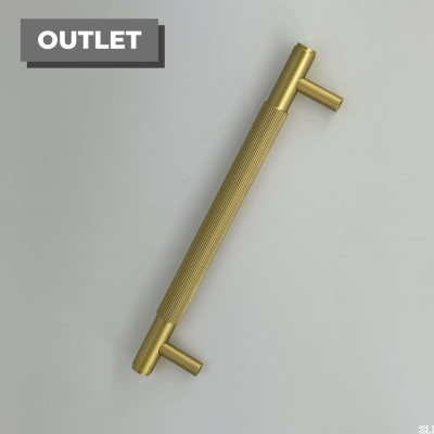 Tirador para mueble alargado SB-XL 160, latón pulido, moleteado