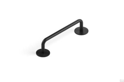 Tirador alargado para muebles Milano 96 Metal Matt Black