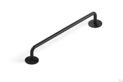 Tirador alargado para muebles Milano 160 Metal Matt Black
