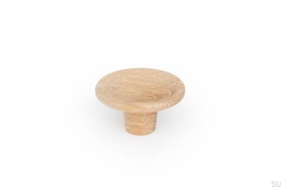 Pomo para mueble Disco 38 Madera Roble Sin Barnizar