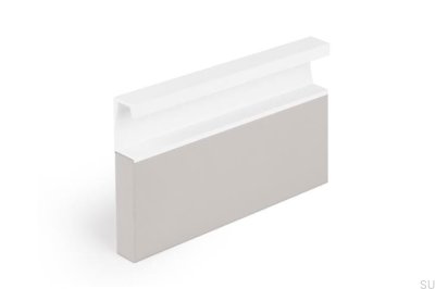 Tirador para mueble empotrado Six 147 Aluminio Blanco Mate