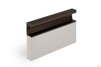 Tirador para mueble empotrado Six 697 Aluminio Marrón