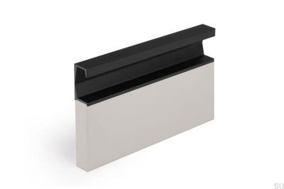 Tirador para mueble empotrado Six 347 Aluminio Negro