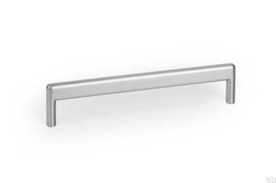 Tirador alargado para muebles de níquel cepillado de metal Beam 160