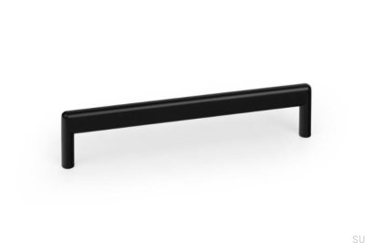 Tirador para muebles Beam 160 de metal negro mate