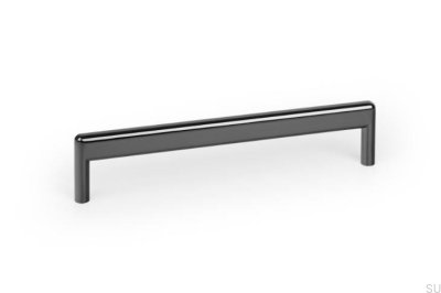 Tirador alargado para muebles Beam 160 Metal Negro Titanio Pulido