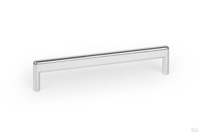 Tirador alargado para muebles de níquel pulido de metal Beam 160