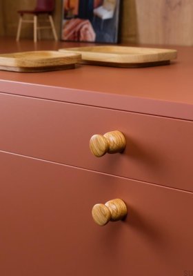 Pomo para mueble Pieza 25 Madera Roble