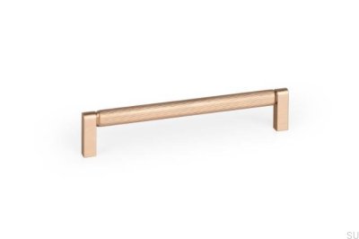 Tirador para muebles Brooklyn 160 de aluminio cepillado dorado