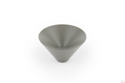Pomo para mueble Conic 43 metal gris verde