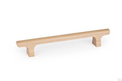 Tirador para muebles alargado de madera de roble sin barnizar de 160 mm de Hinoki Wood