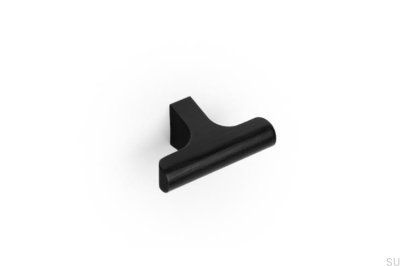 Perilla para muebles de aluminio T-Bar Hinoki 60, color negro cepillado