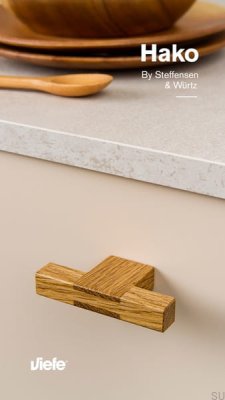 Perilla para muebles de madera de roble T-Bar Hako 76