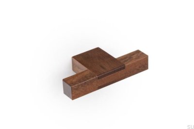 Perilla para muebles T-Bar Hako 76 de madera en nogal