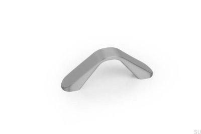 Tirador largo para mueble Dropp 64 Aluminio Niquelado Cepillado