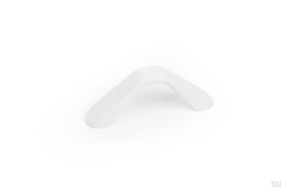 Tirador largo para mueble Dropp 64 Aluminio Blanco Mate