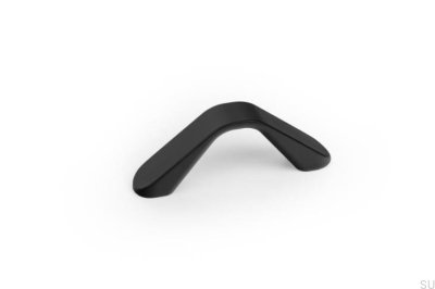 Tirador largo para mueble Dropp 64 Aluminio Negro Mate