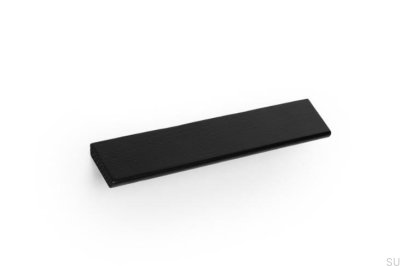 Tirador alargado para muebles Cano 160 de madera color negro mate