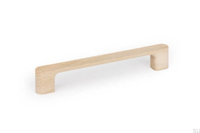 Tirador para muebles alargado de madera de roble sin barnizar Luv Wood 160