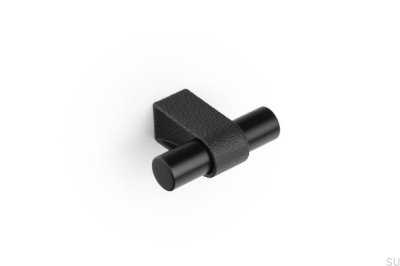 Perilla para muebles de aluminio T-Bar Casey 60 en color negro mate