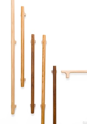 Tirador para muebles alargado de madera de roble sin barnizar Hinoki Wood Big 416