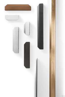 Tirador para muebles Vann 200 Edge de aluminio blanco mate