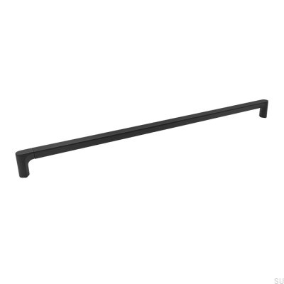 Tirador alargado para muebles Aqua 1088 de metal negro
