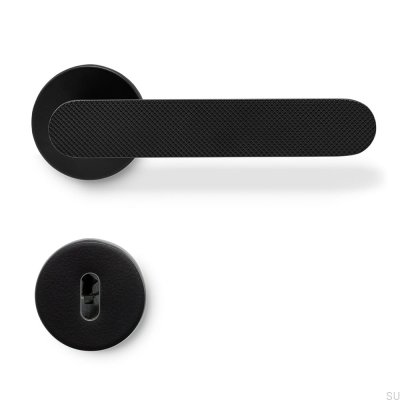 Manija de puerta Vibe Grip de aluminio negro mate
