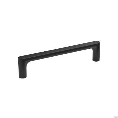 Tirador para mueble Vibe Plain 128 de metal negro mate