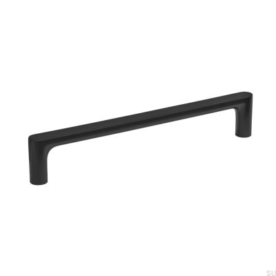 Tirador para mueble Vibe Plain 160 de metal negro mate