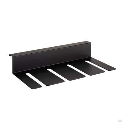 Colgador de copas de vino Systema 396 de aluminio negro mate