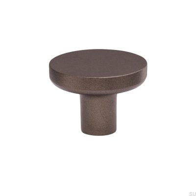 Perilla para muebles Vibe Plain 38 de metal marrón oscuro