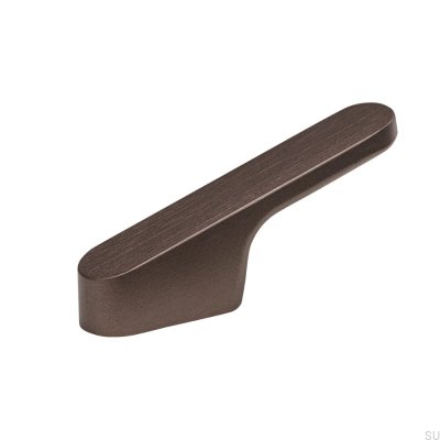 Perchero de pared metálico liso Vibe marrón oscuro