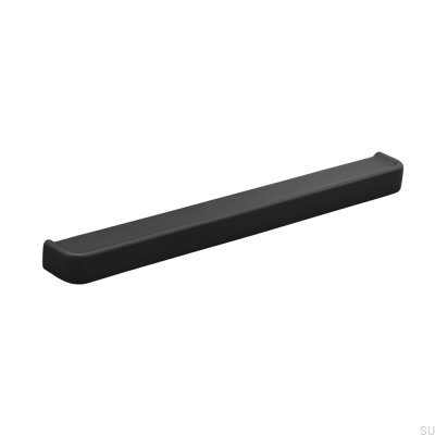 Tirador alargado para muebles Aurelia 160 de metal negro