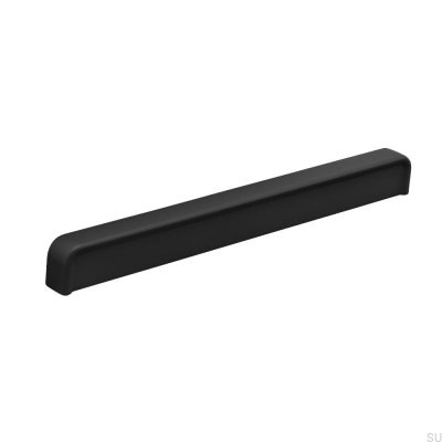 Tirador alargado para muebles Aurelia 160 de metal negro