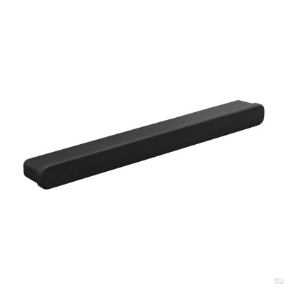 Tirador alargado para muebles Appia 160 de metal negro