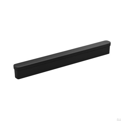 Tirador alargado para muebles Appia 160 de metal negro