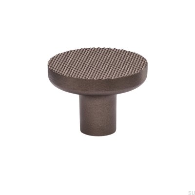 Pomo para muebles Vibe Grip 38 de metal marrón oscuro