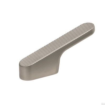 Perchero de pared Vibe Grip de metal plateado cepillado
