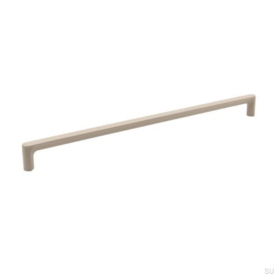 Tirador alargado para muebles Aqua-Rama 320 en color crema metalizado