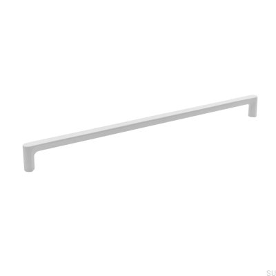 Tirador alargado para muebles Aqua-Rama 320 de metal blanco
